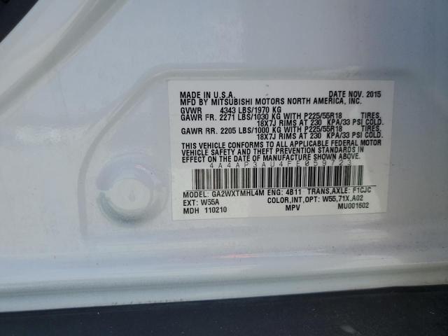 2015 MITSUBISHI OUTLANDER 4A4AP3AU4FE059723