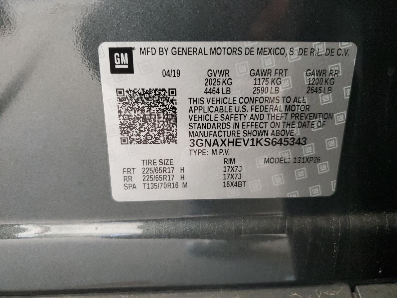 CHEVROLET EQUINOX LS