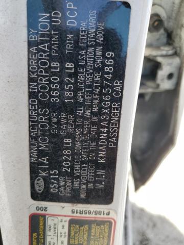 2016 KIA RIO EX KNADN4A3XG6574869