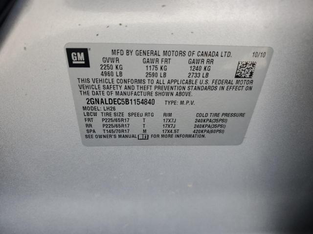 2011 CHEVROLET EQUINOX LT #3278792645