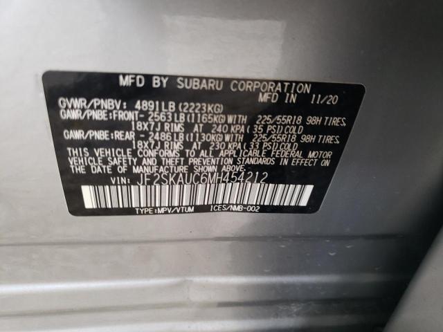 2021 SUBARU FORESTER LIMITED #3297105515