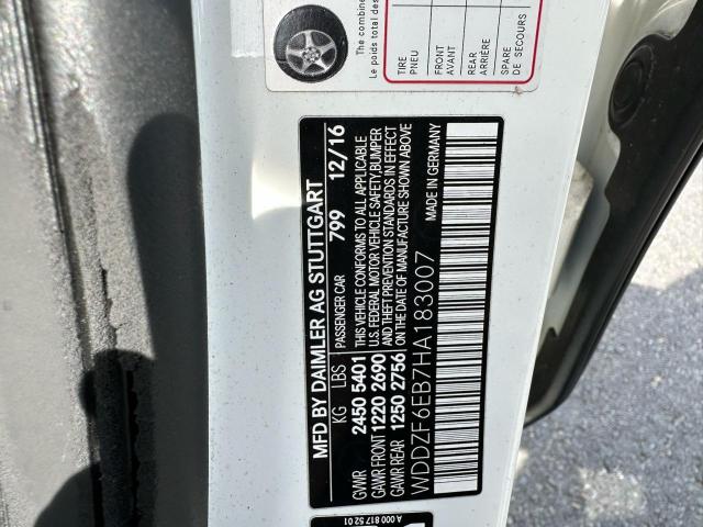 2017 MERCEDES-BENZ E 43 4MATI WDDZF6EB7HA183007