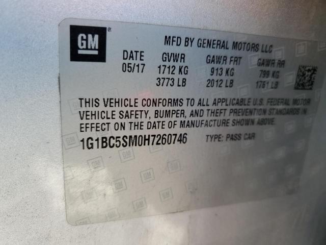 2017 CHEVROLET CRUZE LS 1G1BC5SM0H7260746