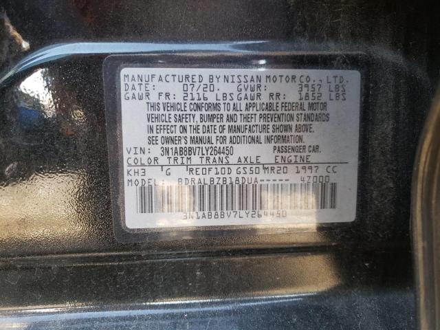 2020 NISSAN SENTRA S 3N1AB8BV7LY264450