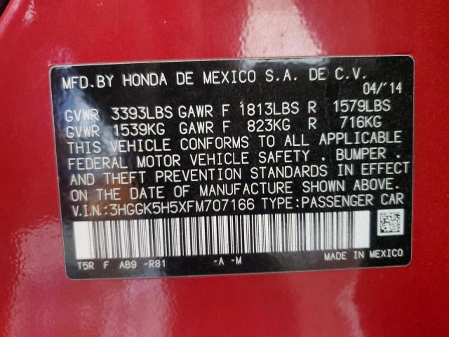 2015 HONDA FIT LX 3HGGK5H5XFM707166