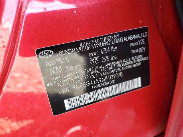 2021 HYUNDAI SONATA SE 5NPEG4JA9MH129198