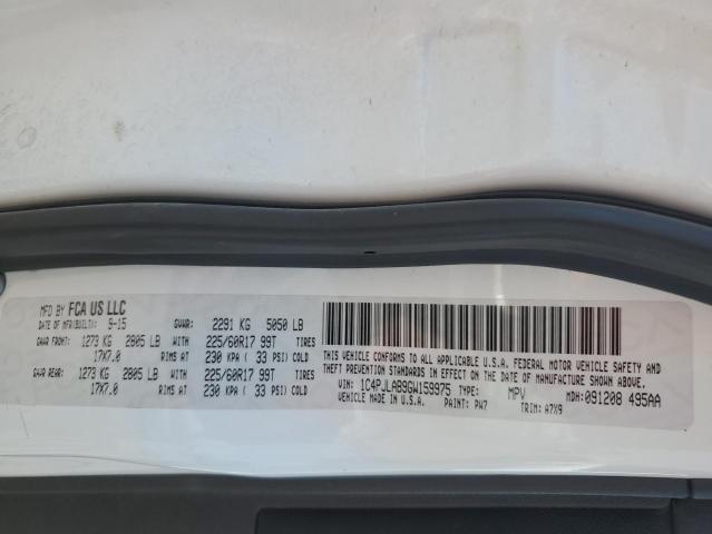 2016 JEEP CHEROKEE SPORT 1C4PJLAB9GW159975