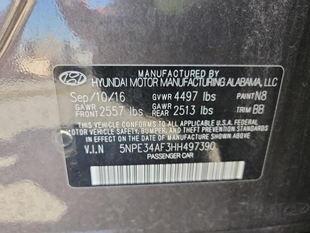 2017 HYUNDAI SONATA SPO #3317074993