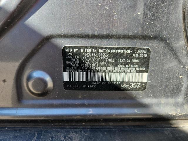 2020 MITSUBISHI OUTLANDER JA4AP3AU6LU003317