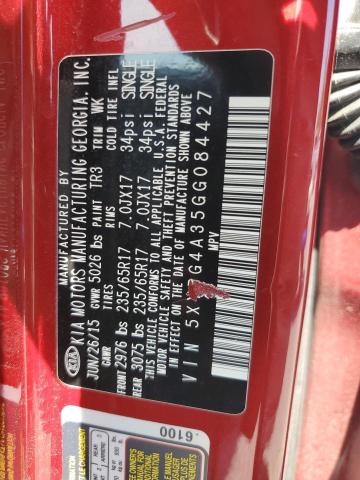 2016 KIA SORENTO LX - 5XYPG4A35GG084427