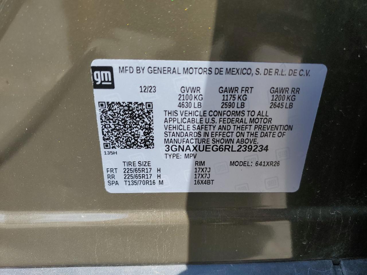 CHEVROLET EQUINOX LT