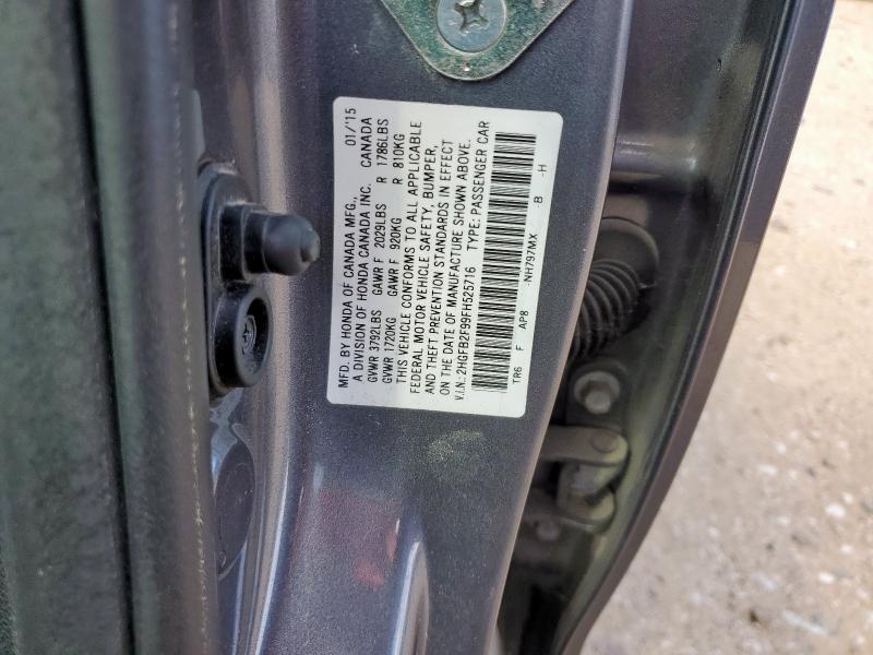 2015 HONDA CIVIC EXL 2HGFB2F99FH525716