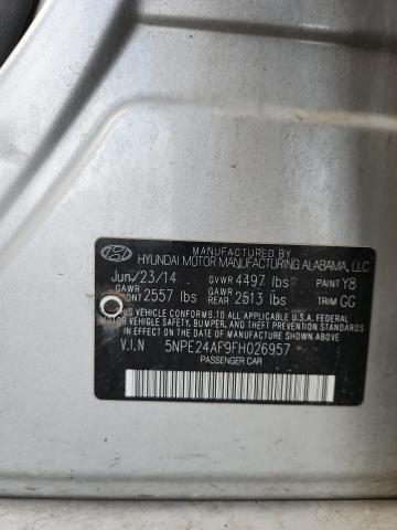 2015 HYUNDAI SONATA SE 5NPE24AF9FH026957