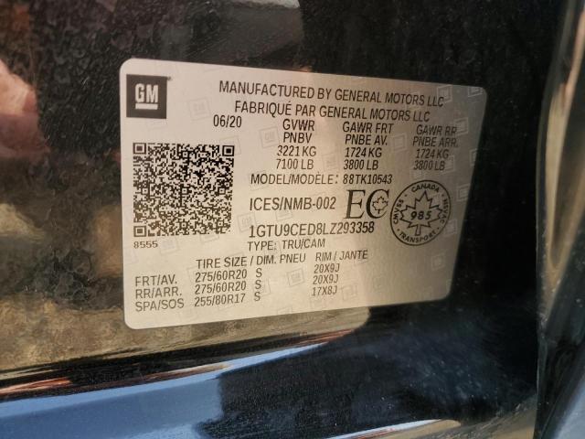 2020 GMC SIERRA K15 1GTU9CED8LZ293358