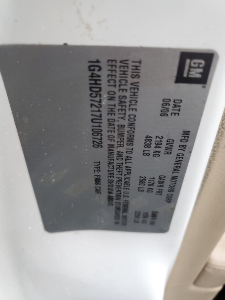 Lot #3284055800 2007 BUICK LUCERNE CXL