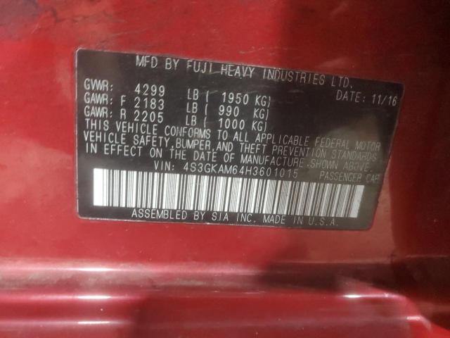 2017 SUBARU IMPREZA SP 4S3GKAM64H3601015