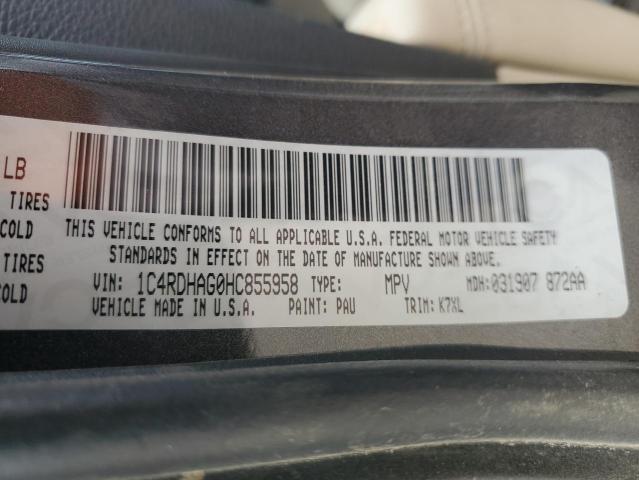 2017 DODGE DURANGO SXT 1C4RDHAG0HC855958