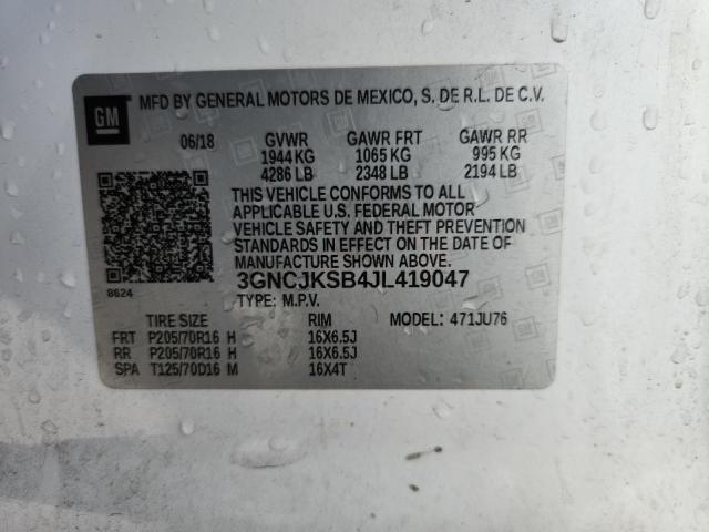 2018 CHEVROLET TRAX LS - 3GNCJKSB4JL419047