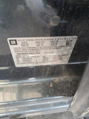 2017 CHEVROLET SILVERADO - 3GCUKREC1HG217647