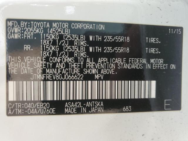 2016 TOYOTA RAV4 SE - JTMNFREV8GJ066622
