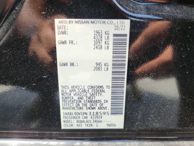 2023 NISSAN ALTIMA SV 1N4BL4DV1PN318595
