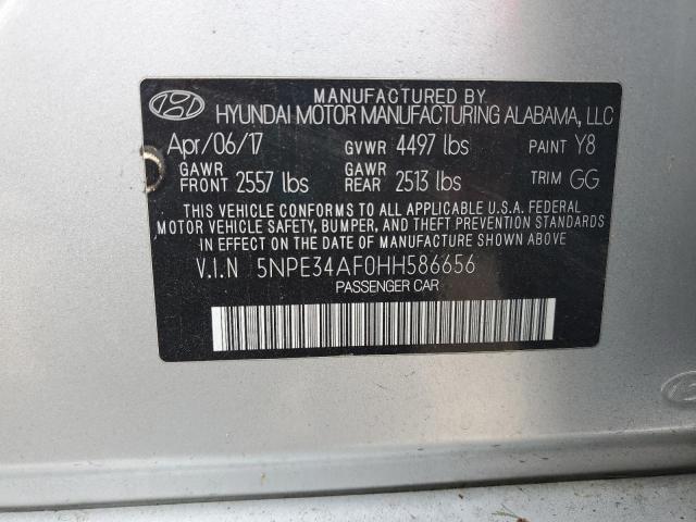 2017 HYUNDAI SONATA SPORT 5NPE34AF0HH586656