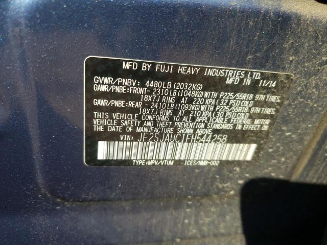 2015 SUBARU FORESTER 2 JF2SJAUC1FH544258