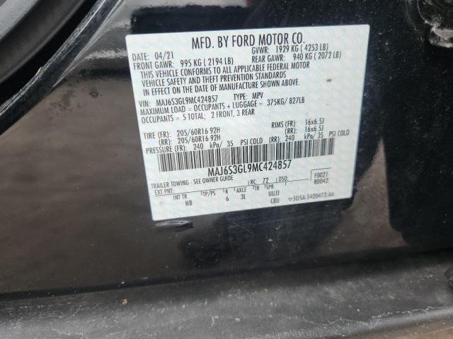 2021 FORD ECOSPORT SE MAJ6S3GL9MC424857