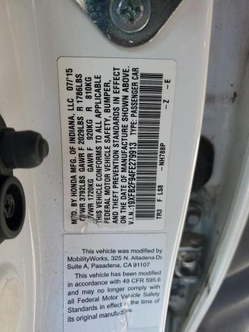 2015 HONDA CIVIC EXL - 19XFB2F94FE279913