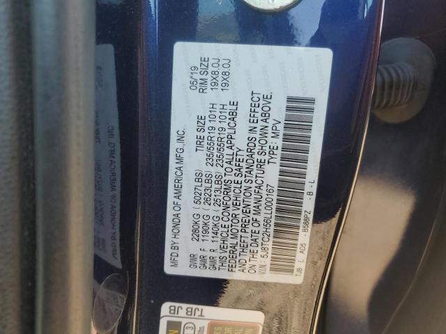 2020 ACURA RDX TECHNO 5J8TC2H56LL000167