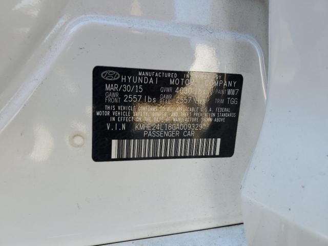2016 HYUNDAI SONATA HYB KMHE24L18GA009329