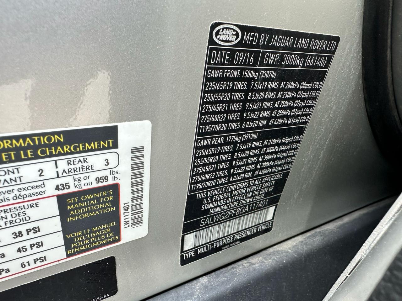 LAND ROVER RANGE ROVER SE