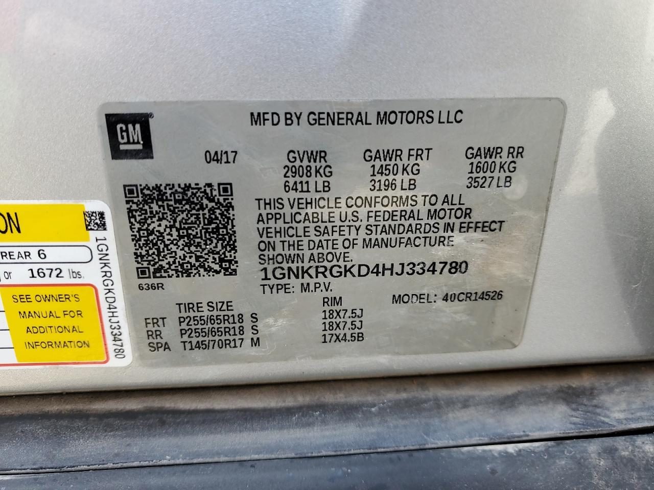 CHEVROLET TRAVERSE LT