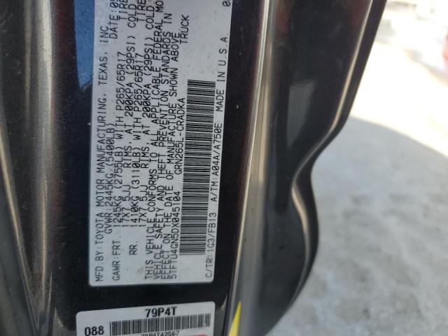 2013 TOYOTA TACOMA PRE - 5TFTU4GN5DX045104