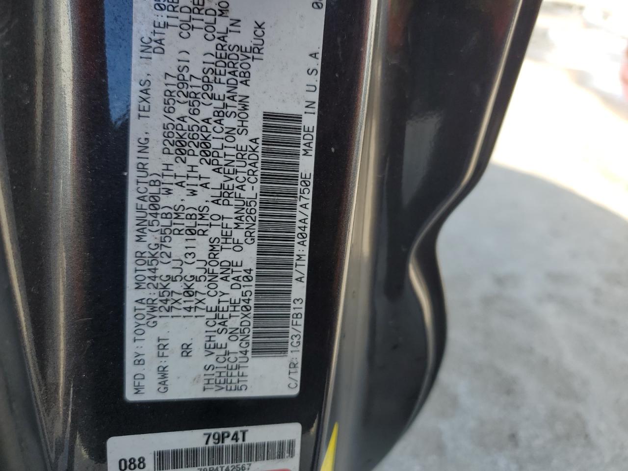 TOYOTA TACOMA PRERUNNER ACCESS CAB