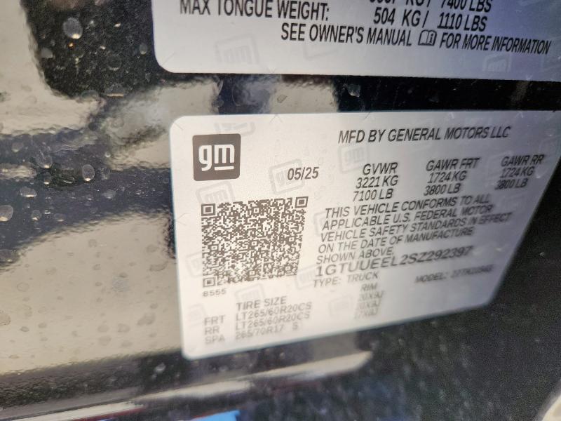 2025 GMC SIERRA K15 - 1GTUUEEL2SZ292397