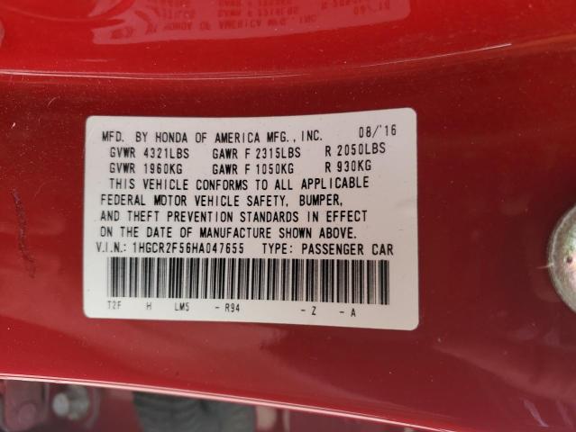 2017 HONDA ACCORD SPO - 1HGCR2F56HA047655