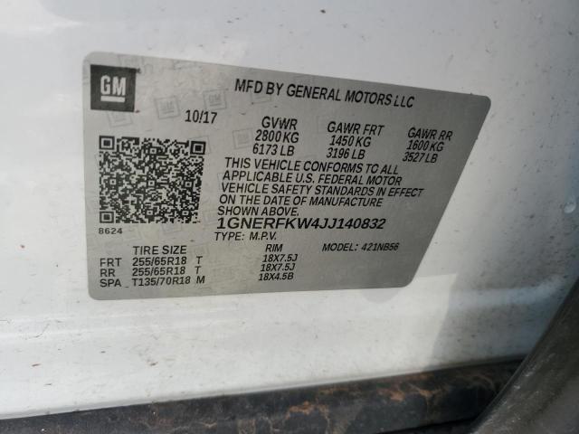 2018 CHEVROLET TRAVERSE L 1GNERFKW4JJ140832