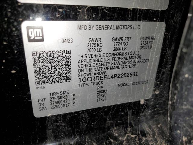 2023 CHEVROLET SILVERADO K1500 RST 1GCRDEEL4PZ252531