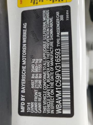 2015 BMW X1 SDRIVE2 - WBAVM1C59FV316593