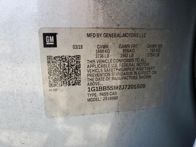 2018 CHEVROLET CRUZE LS 1G1BB5SM2J7201609