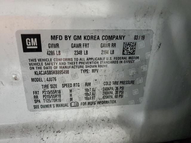 2019 BUICK ENCORE PRE KL4CJASB5KB895498