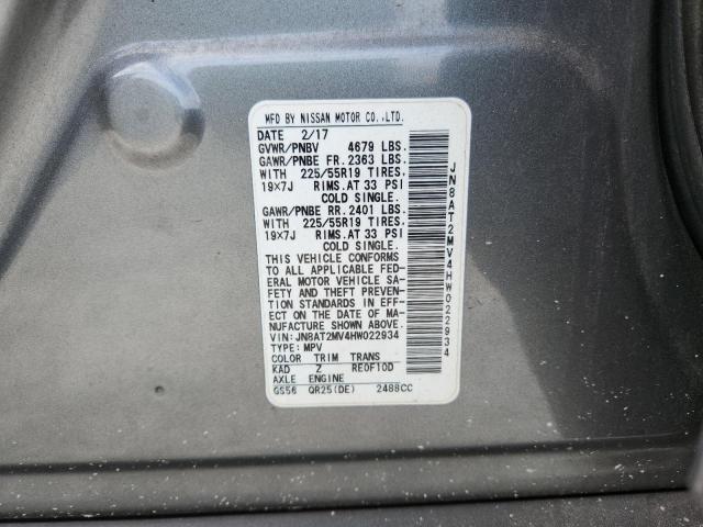 2017 NISSAN ROGUE S JN8AT2MV4HW022934