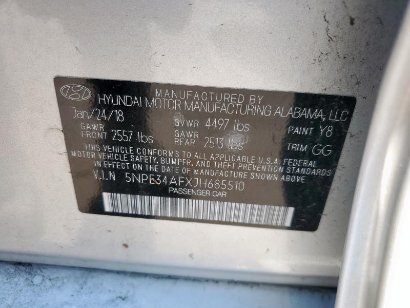 2018 HYUNDAI SONATA SPO - 5NPE34AFXJH685510
