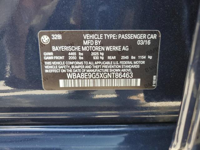 2016 BMW 328 I SULE - WBA8E9G5XGNT86463