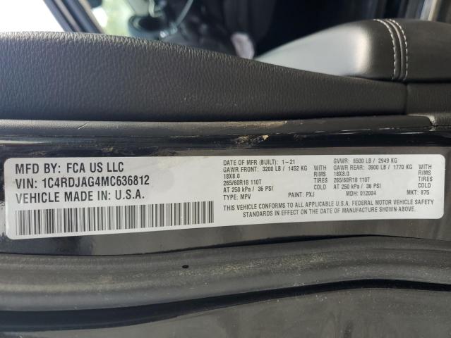 2021 DODGE DURANGO SX 1C4RDJAG4MC636812