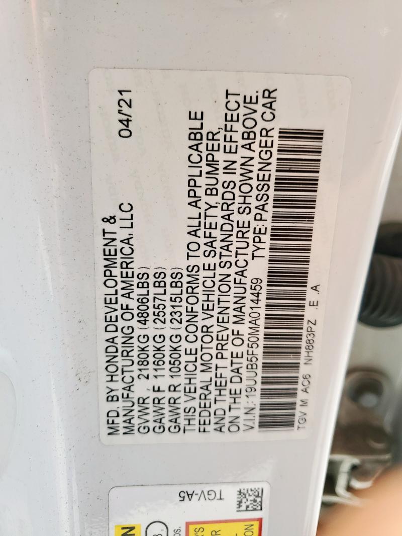 2021 ACURA TLX TECH A 19UUB5F50MA014459