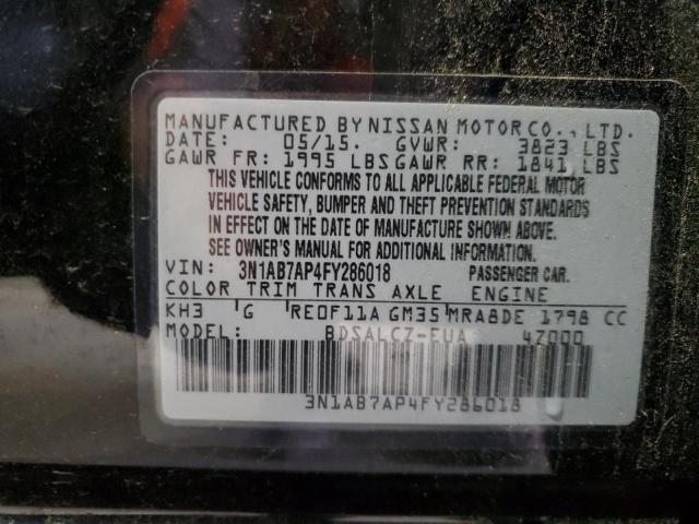 2015 NISSAN SENTRA 1.8 3N1AB7AP4FY286018