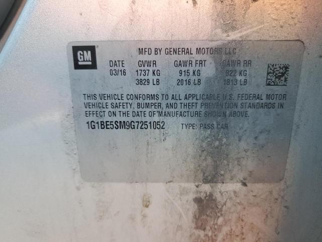 2016 CHEVROLET CRUZE LT #3262046473