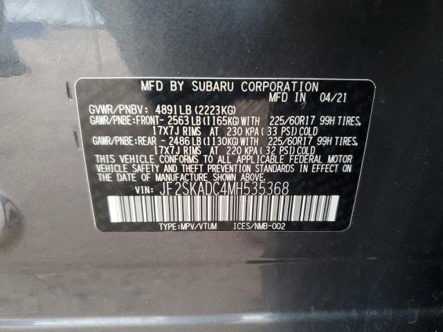 2021 SUBARU FORESTER #3302982643